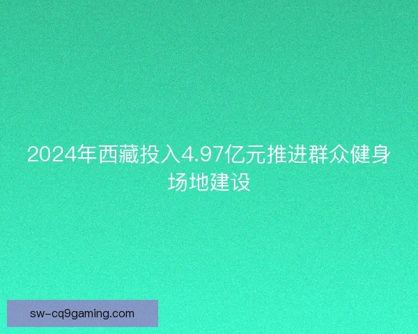 2024年西藏投入4.97亿元推进群众健身场地建设