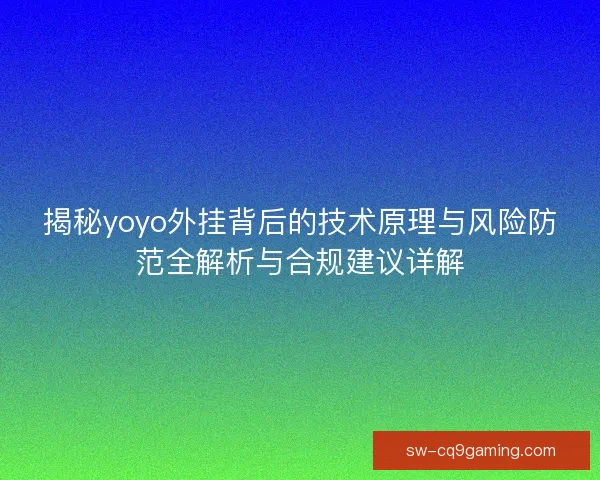 揭秘yoyo外挂背后的技术原理与风险防范全解析与合规建议详解